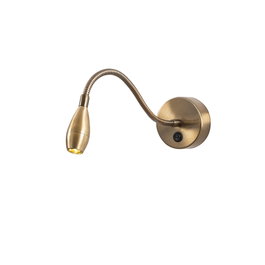 Opviq Lámpara de Pared Vintage Cobre con Altura Ajustable